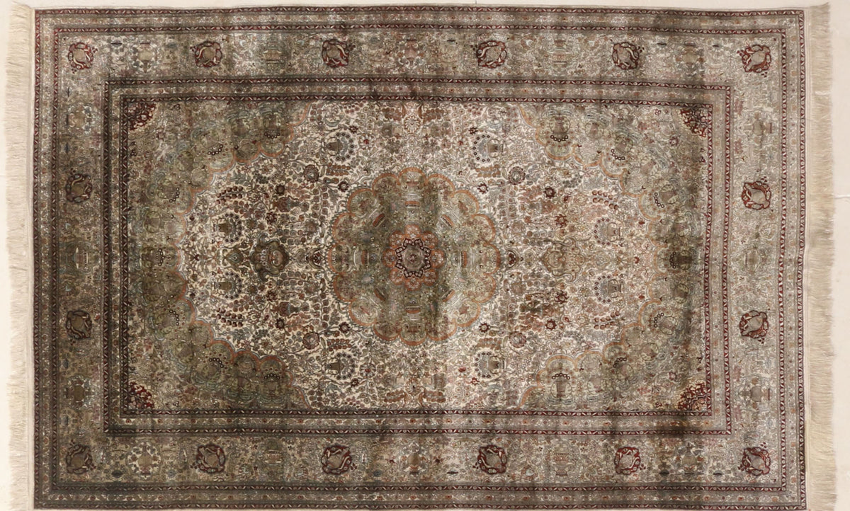 Persian Qum 75 Raj Pure Silk: 5X8 – LIBERTY RUGS