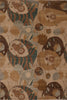 Hand-knotted Indian Agra Rug 6'0"X8'10"